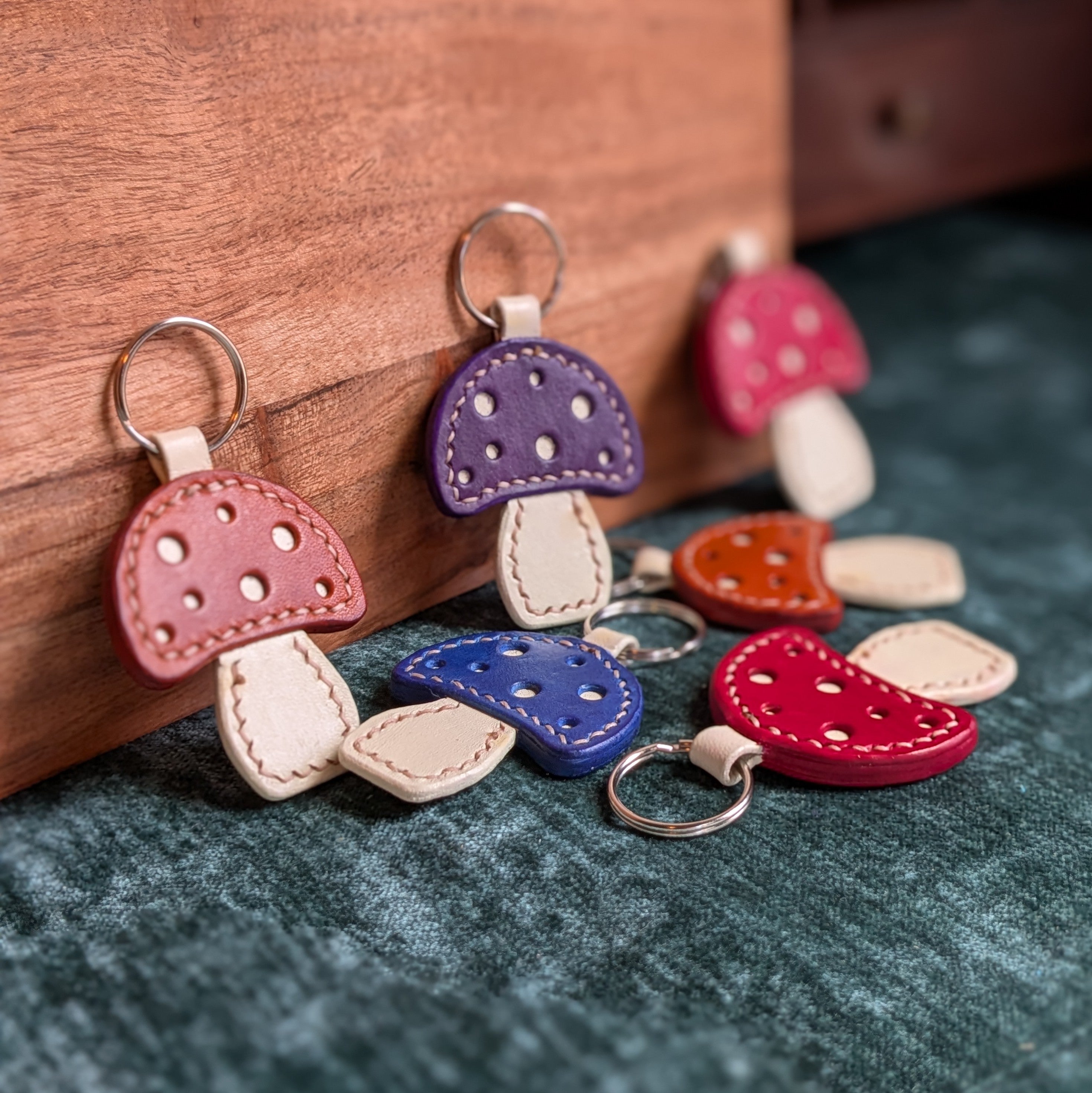 Mushroom Keychains